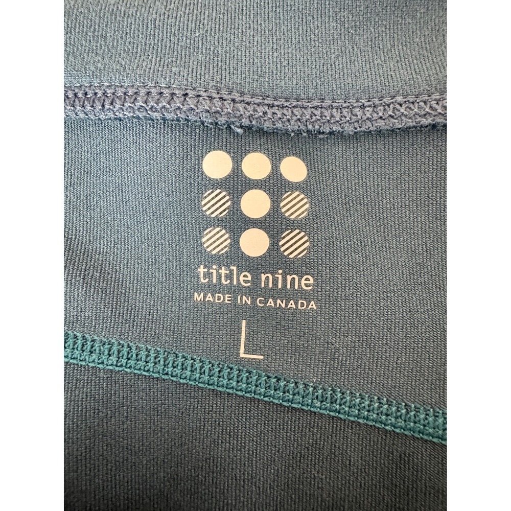 Title Nine Womens Teal Blue Athletic Skirt Zip Pocket Stretch Hiking Skirt L - Picture 3 of 6